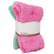 Wholesale - 2pk XOXO LADIES ASST COZY SOCKS SIZE 4-10 C/P 48, UPC: 662239071161
